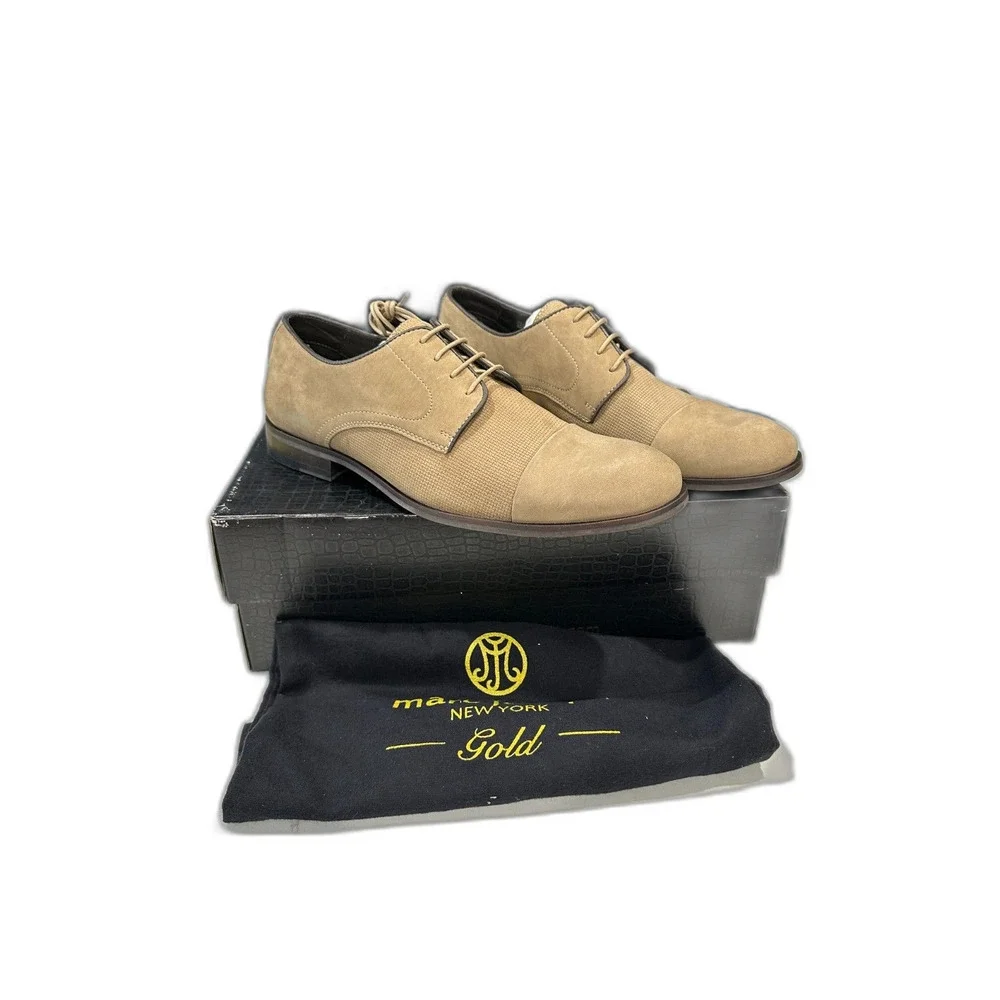 NIB Marc Jacobs Gold Downing St Taupe Men's Lace up Oxford Size 8